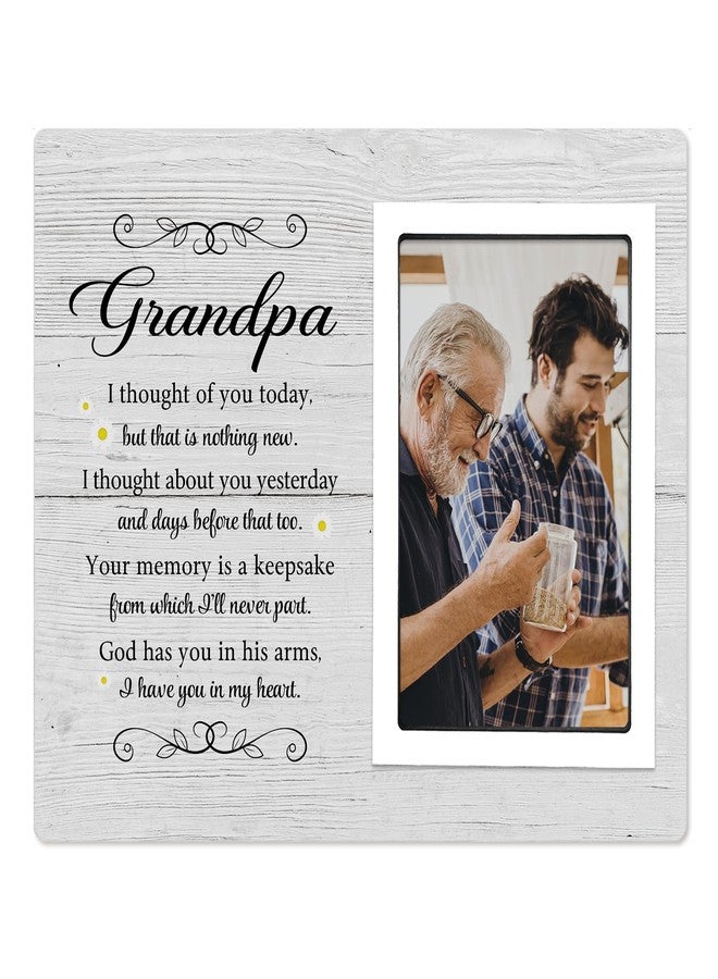 SteadStyle Grandpa Memorial Frame - Sympathy Gift for Loss of Grandfather - Bereavement Keepsake for Loved One - Remembrance Photo Frame, Fits 4x6 Inch Picture - Image 1